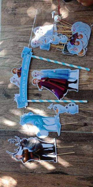 Topper Birthday Cake Frozen / Frozen 2