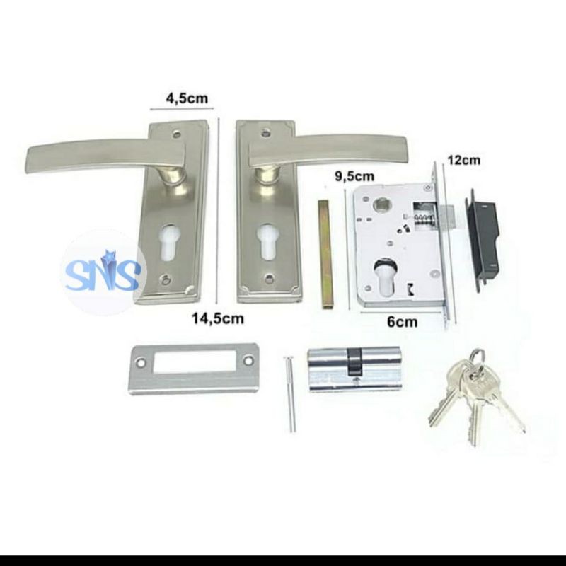 Gagang Pintu / Handle Pintu / Handle Pintu Set / Kunci Pintu Set