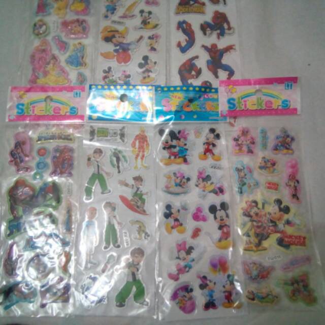 Stiker tempel/stiker timbul lucu