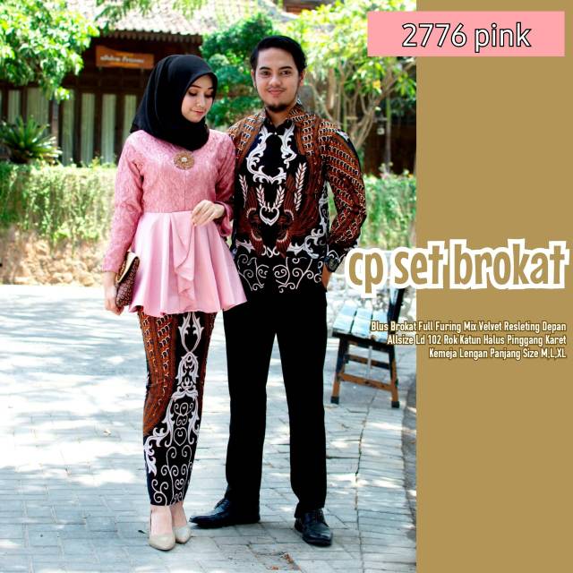 Terlaris Couple Batik Brukat Solo zx5XllhVg6EqB