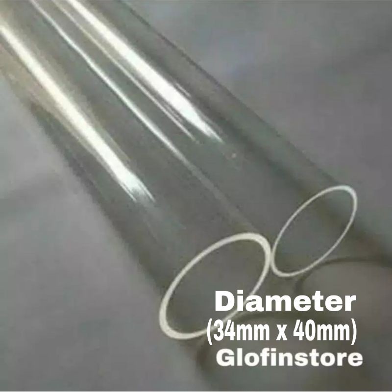 Pipa Acrylic Diameter 34mm x 40mm Panjang 10cm