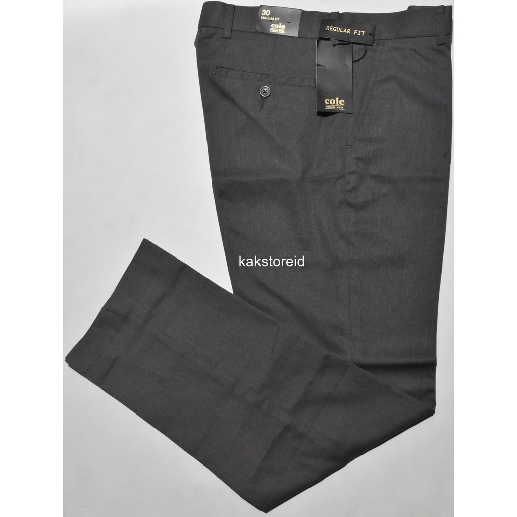 Celana  Kerja Formal Pria  COLE  Abu Reguler CKR 06 ORIGINAL 