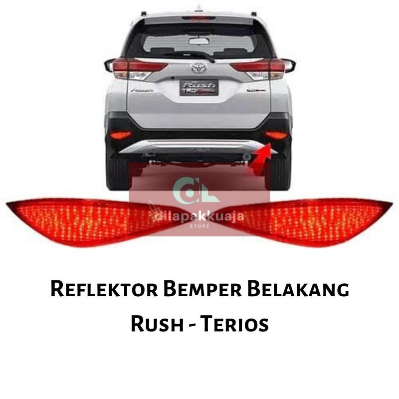Reflektor Bemper Belakang Rush Terios 2018 - 2019 Mata Kucing Reflector Mobil