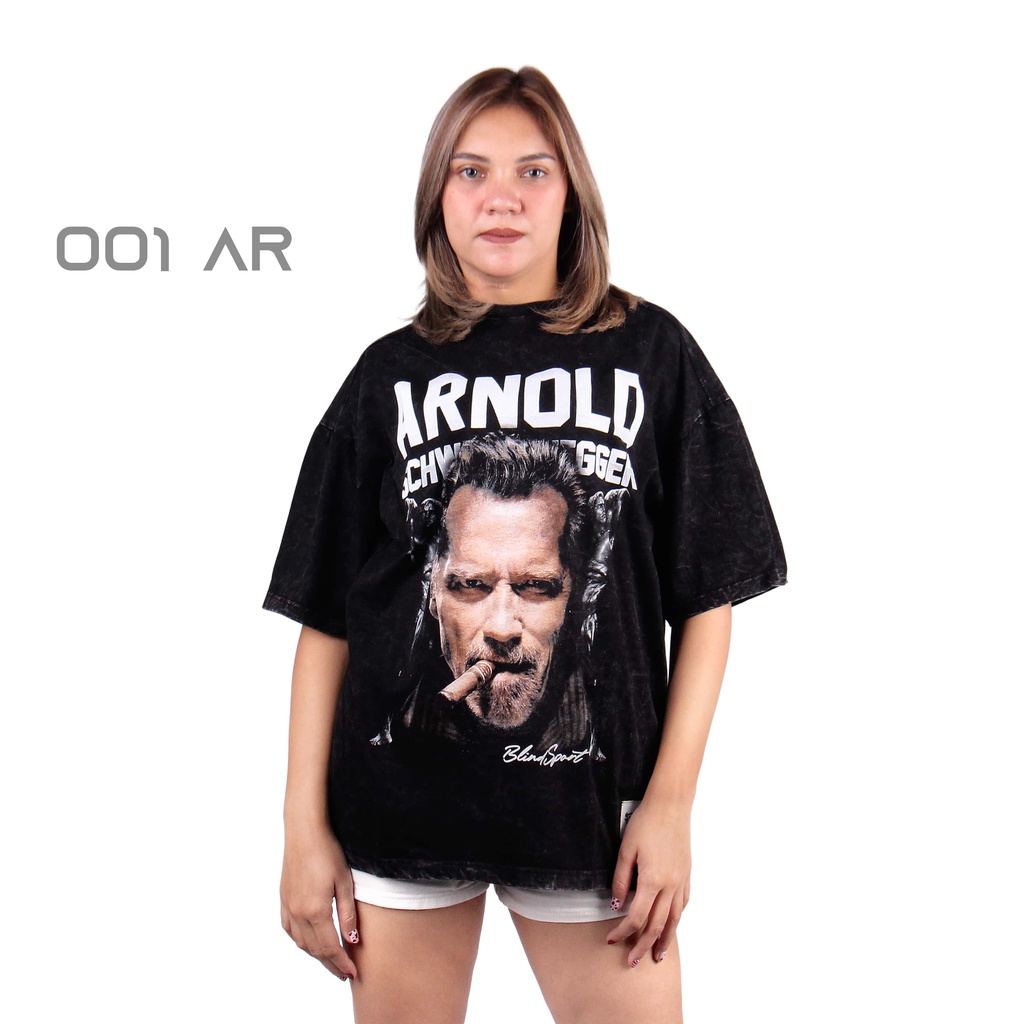 Kaos Washed Oversize Pria Wanita Blindsport Washed AR