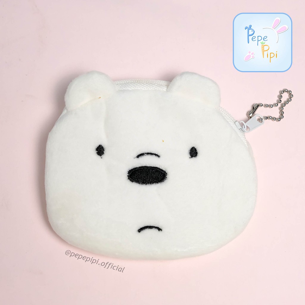 Dompet Koin Plushy WBB We Bare Bear Pouch Dompet Kecil