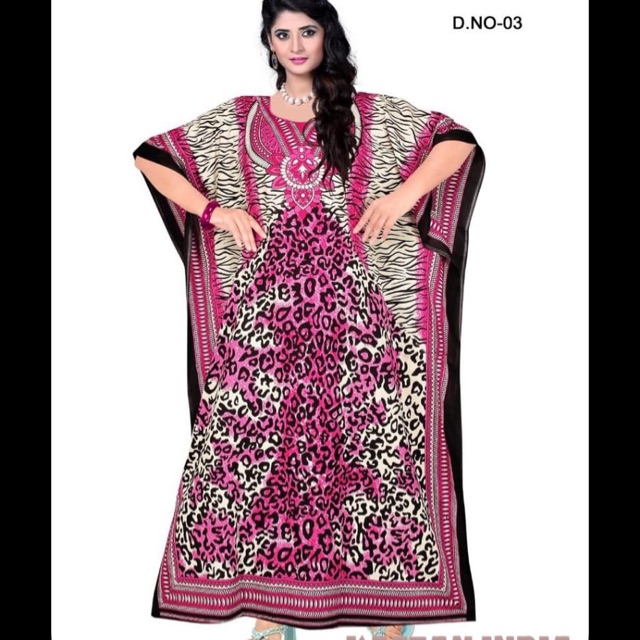 Kaftan India Motif Macan