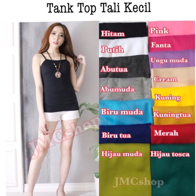 JMCSHOP Tanktop tali kecil