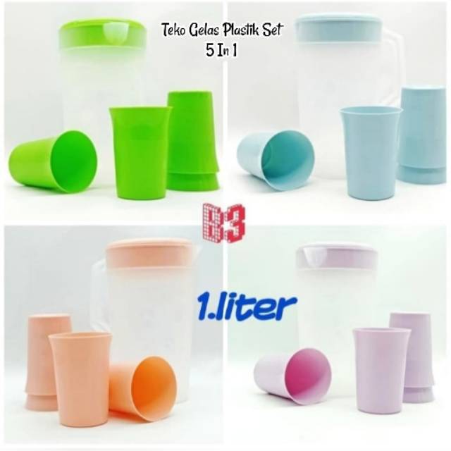 Teko plastik teko plastik set