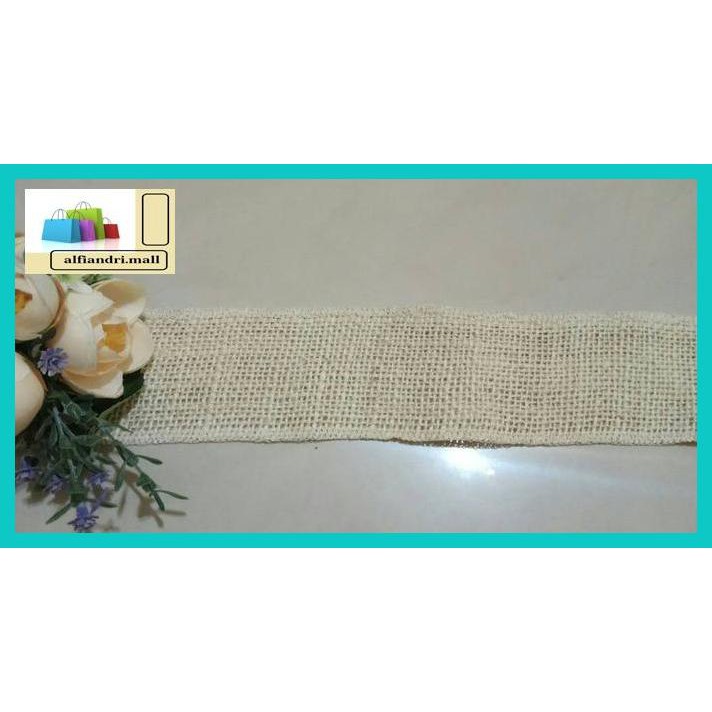 

Ftr6Rt- Pita Kain Goni Burlap Warna Natural Coklat, Krem, Putih Gading Jg67T7-