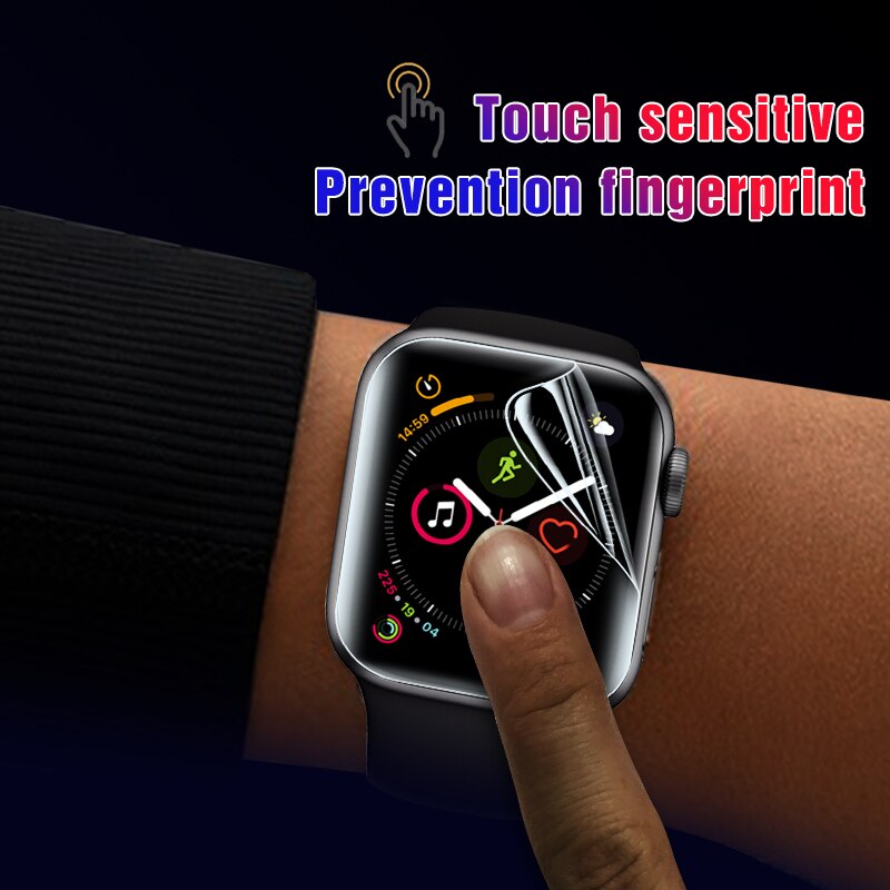 2pcs Lapisan Tempered Glass Hydrogel Pelindung Layar Apple Watch 5 38mm 42mm 40mm 44mm Untuk Iwatch 5 / 4 / 3 / 2 / 1