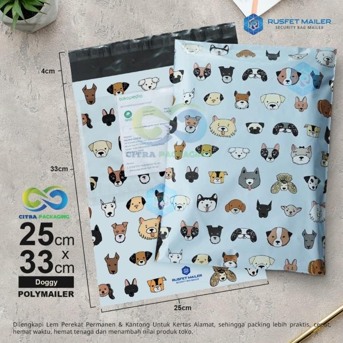 

AMPLOP PLASTIK POLYMAILER MOTIF ANJING DOGGY u PENGIRIMAN PACKING - DOG ORIGAMI, 12 X 18 bisa cod