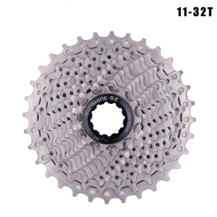 Sprocket Sunshine 10 speed 11-32T sprocket gear Cassete silver