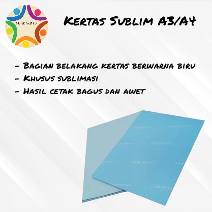 

Kertas Sublime A4 / Kertas khusus sublimasi 1 pak (100 lembar)