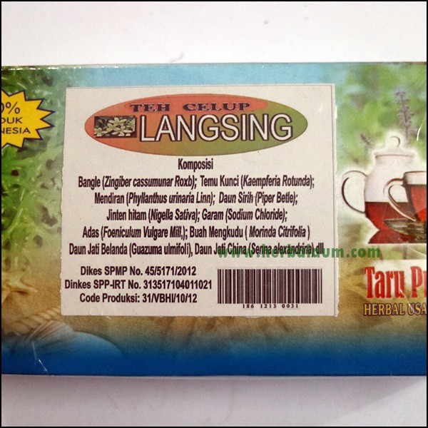

Teh Celup Herbal Langsing