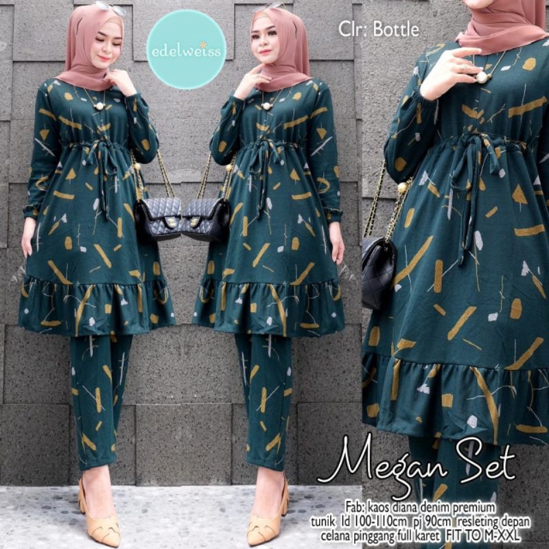 Setelan tunik celana Megan Set//busui friendly//dry