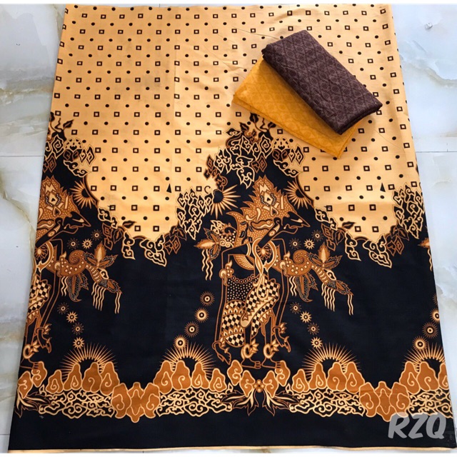 Kain Batik Jarik Kebaya Coupe Set Embos Katun Sogan Lawasan Seragam Bridesmaid Wanita Wayang Arjuna