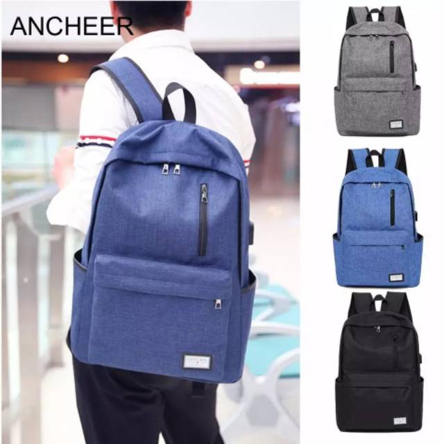 Tas ransel laptop backpack fashion Pull Lapis Tuk Anak SMP SMA Kuliah Kerja Kantor