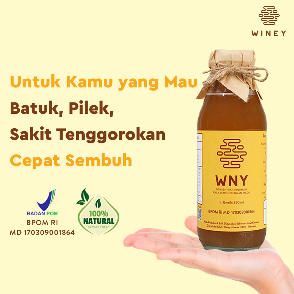 WNY | MENGATASI BATUK, PILEK, RADANG TENGGOROKAN | Winey Healthy Drink | BPOM | HALAL | BERGARANSI