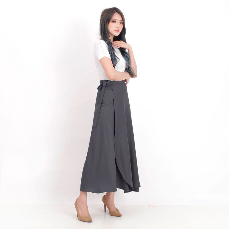 ROK WANITA SKIRT TRAP (BAHAN KATUN SHAKILA)-3
