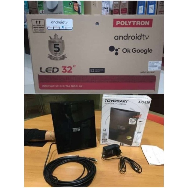 POLYTRON LED 32in ANDROID TV free antena toyosaki