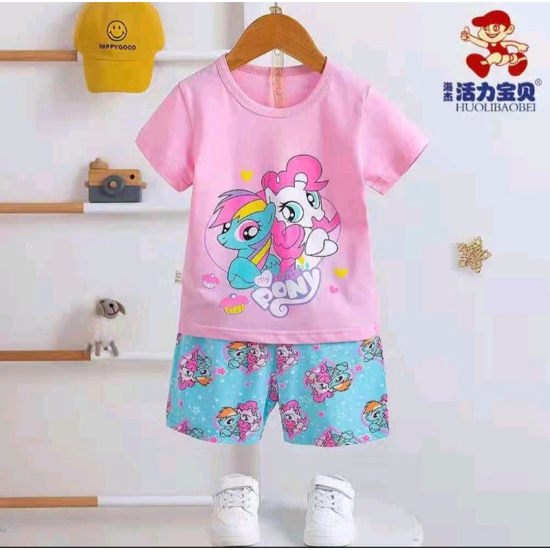 setelan piyama little pony