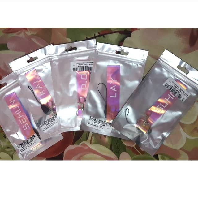 READY HOLOGRAM TRANSPARAN STRAP EXO SUHO LAY CHANYEOL SEHUN KAI KOREA KPOP