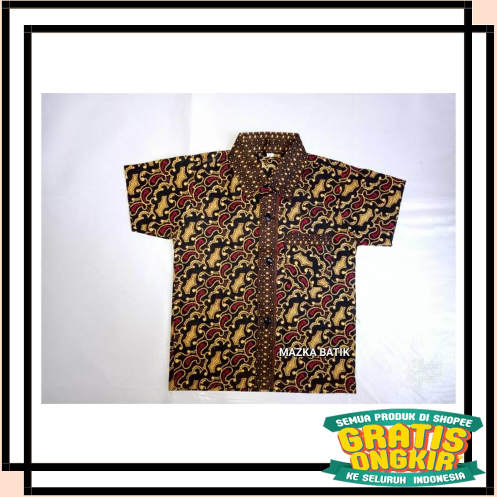 BATIK SEMARANG MURAH - TERBARU TERKINI / KEMEJA BATIK ANAK COWOK USIA 2-13THN