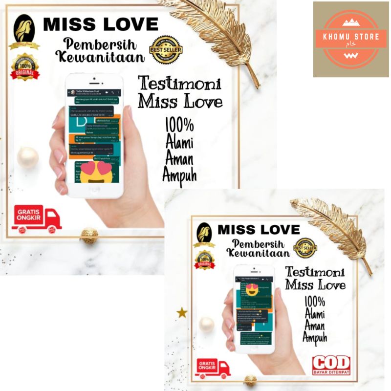 ( COD ) HERBAL KEPUTIHAN 100 % BPOM MISS LOVE UNTUK OBATI MIOM KISTA