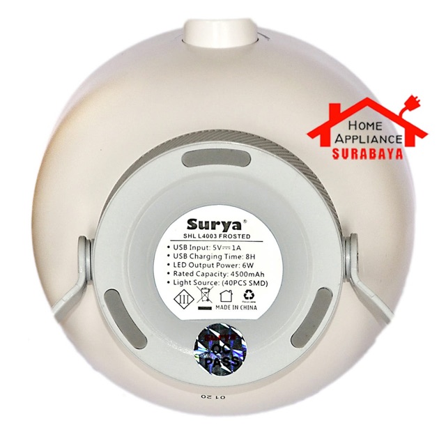 Lampu Darurat Emergency Petromak Surya 40 SMD LED Frosted SHL L4003 L 4003 Dengan Dimmer Tahan 8 Jam
