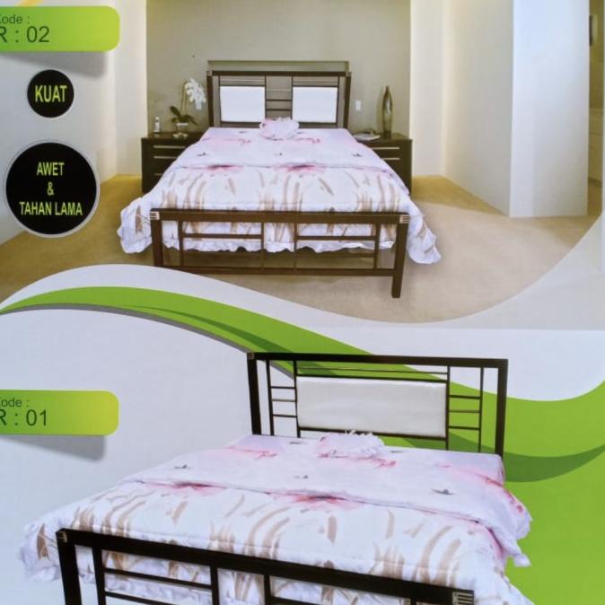 ,,,,,,,] Ranjang besi minimalis uk 160x200