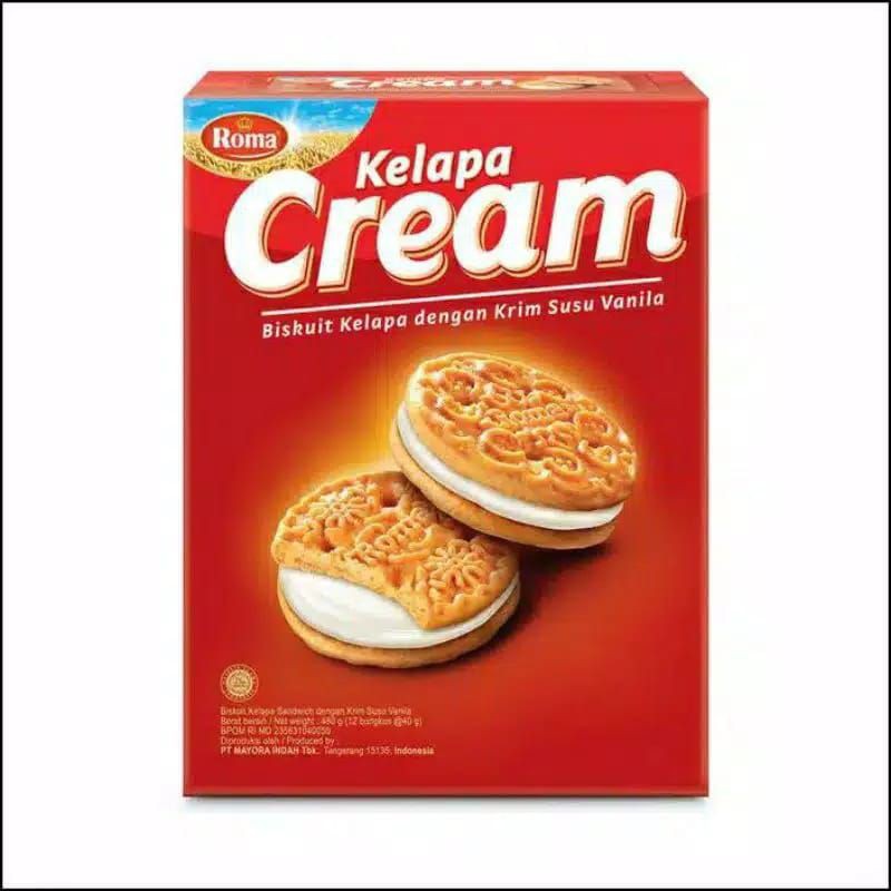 Roma kelapa Cream box 12 pc free 1 pc