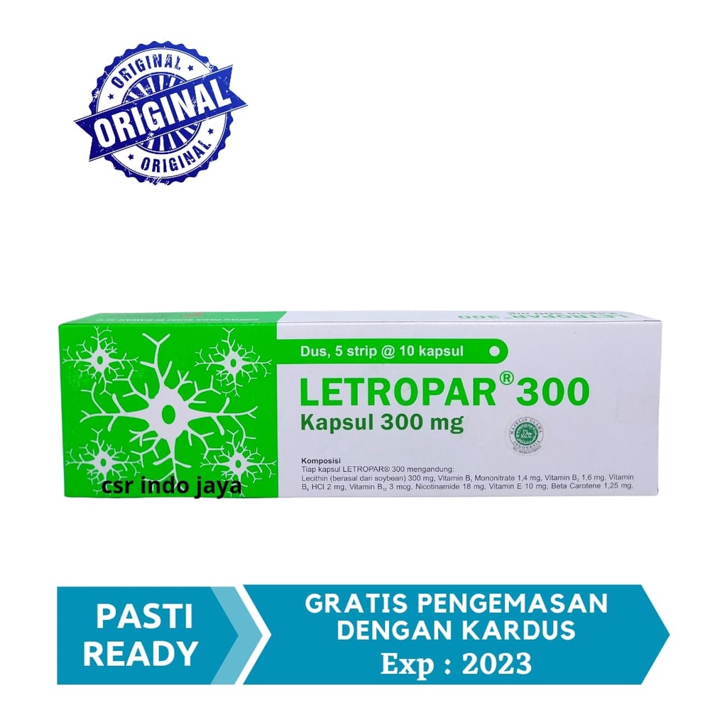 Letropar 300 / Letropar Kapsul 300 mg Isi 50 Dijamin ORI