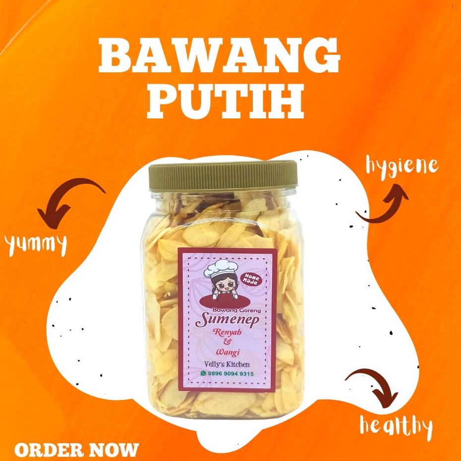 

Bawang Putih Goreng Renyah Tanpa Tepung Kemasan 100 Gram