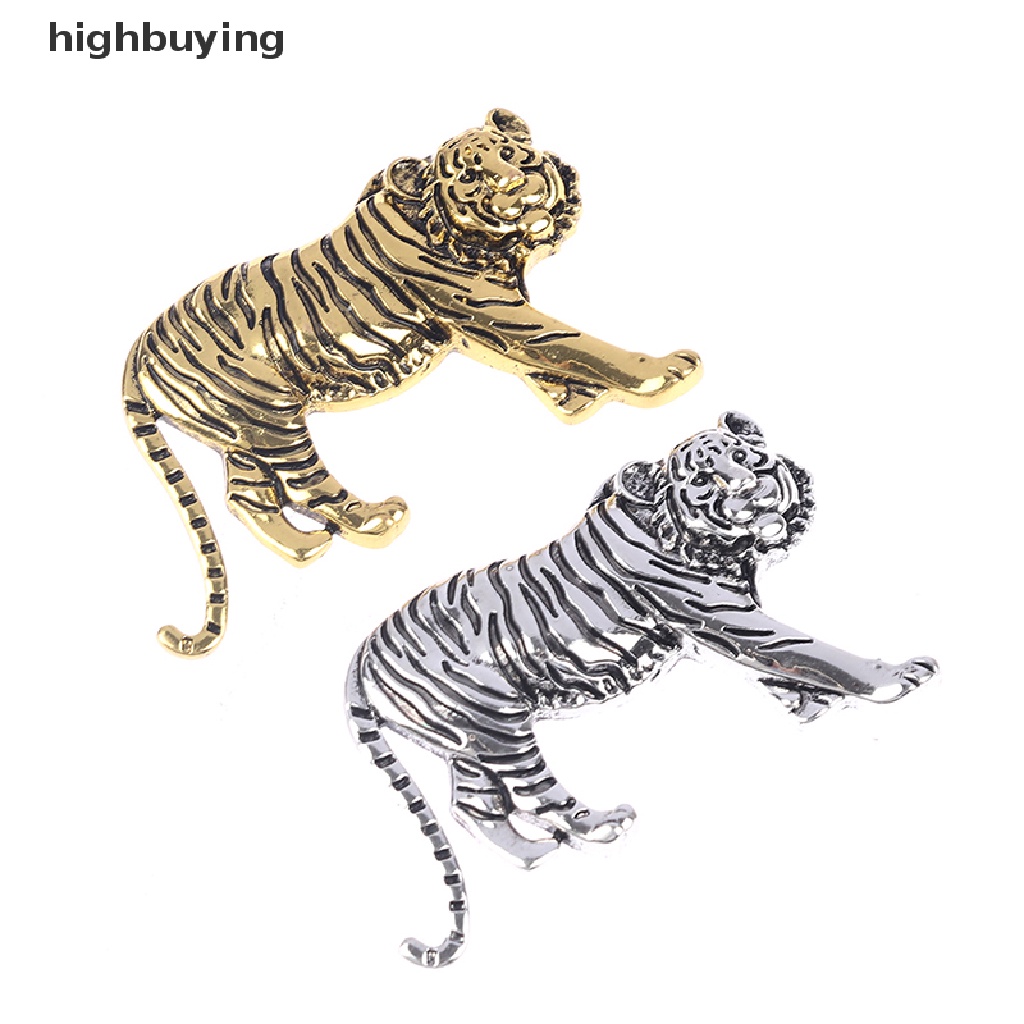 Hbid Bros Pin Desain Hewan Harimau Variasi 2 Warna Untuk Pria / Wanita