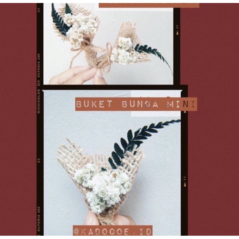 

buket mini dried flowers bunga kering isi kado isi hampers murah