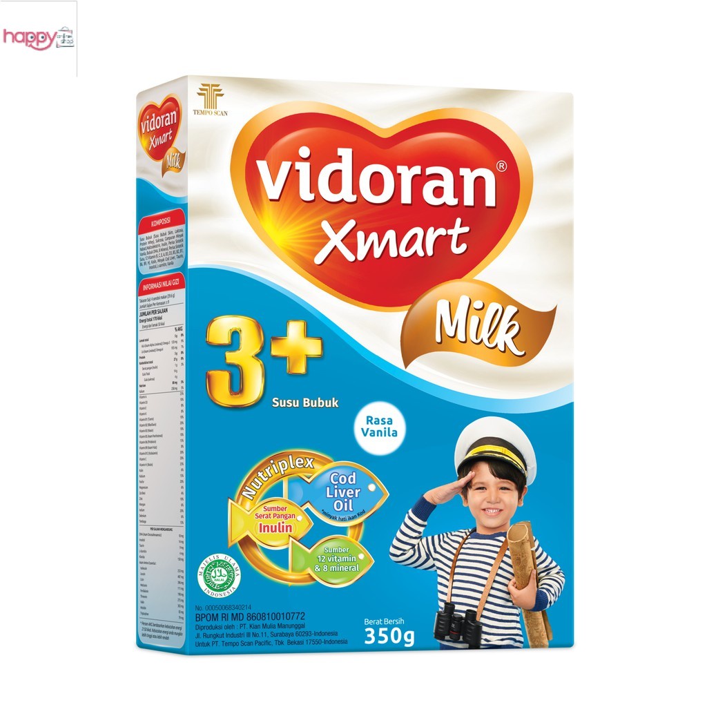 Vidoran Xmart 3+ Madu / Vanilla 725gram