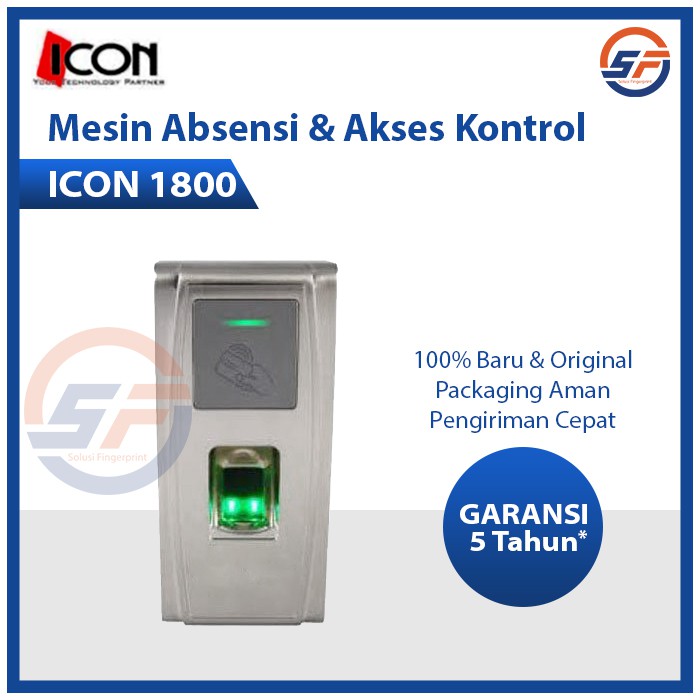 Mesin Absen dan Akses Kontrol Pintu ICON 1800 Mesin Absensi