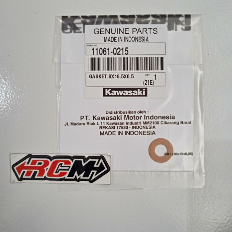 GASKET PERPAK PAKING RPM TACHOMETER NINJA R ORIGINAL ORI KGP KAWASAKI ASLI 11061-0215