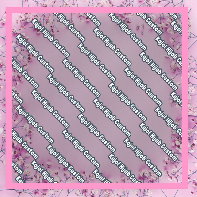 hijab custom voal premium bisa kasih nama sendiri