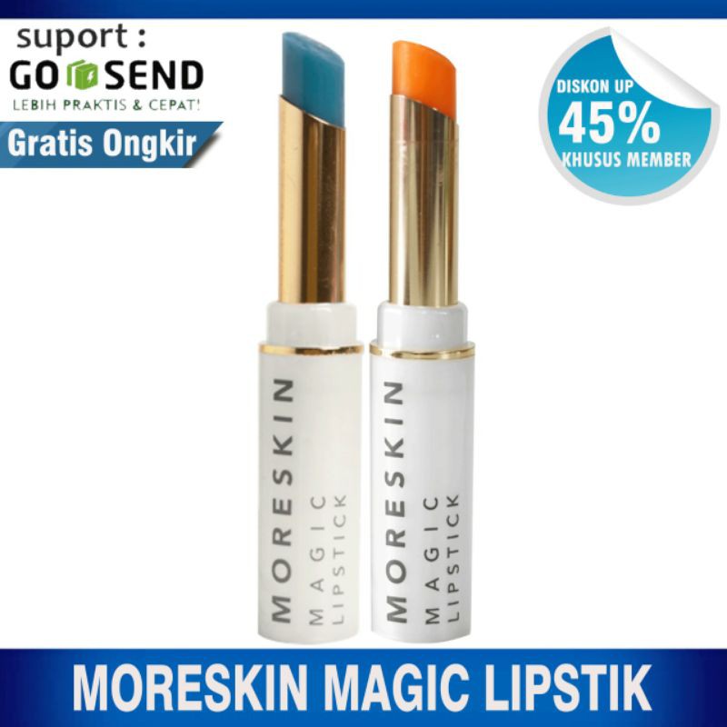 MORESKIN MAGIC LIPSTIK NASA + PELEMBAB BIBIR + LIPSTIK NASA