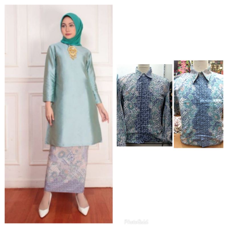 Couple kebaya kurung melayu//kebaya sitinurbaya//kebaya kurung melayu modern//couple batik