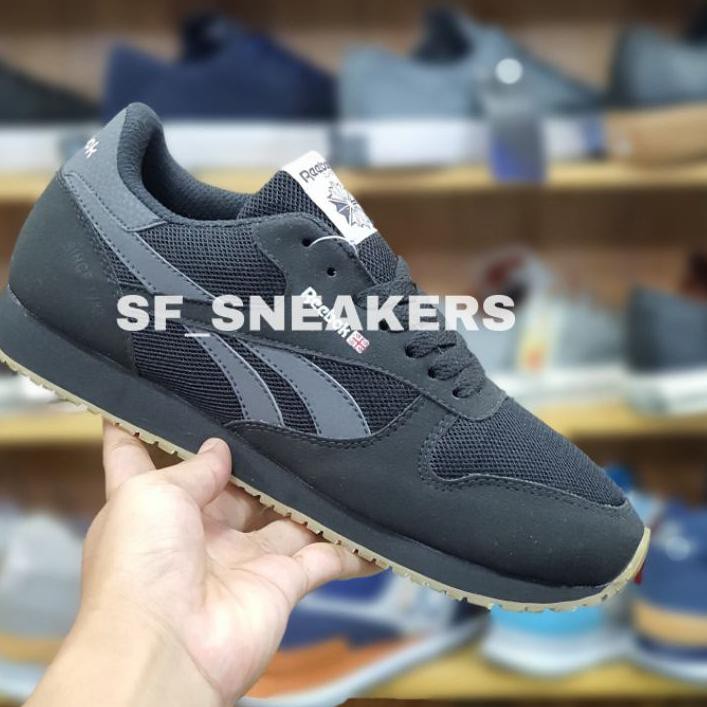 ✸ Reebok Pria Made In Vietnam Black Gray For Mens ☛