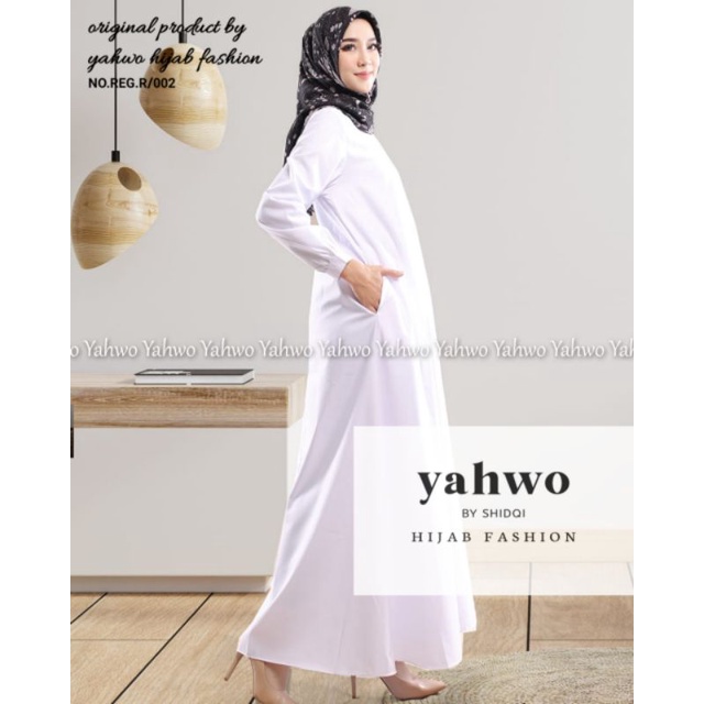 GAMIS PUTIH/GAMIS TOYOBO/GAMIS ABAYA/GAMIS YAHWO ORI/GAMIS KERJA WANITA/SERAGAM KERJA DINAS WANITA