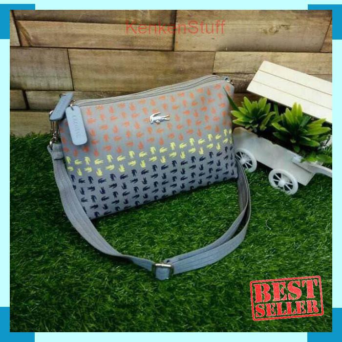 Supplier tas wanita murah branded import sale batam LACOSTE MINI OMBRE - Biru