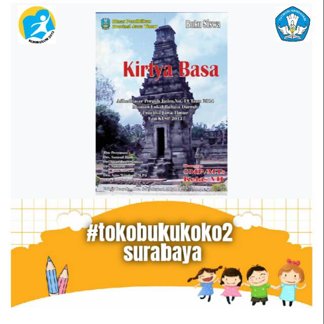 BUKU PAKET BAHASA DAERAH JAWA TIMUR KIRTYA BASA SMP KELAS 7