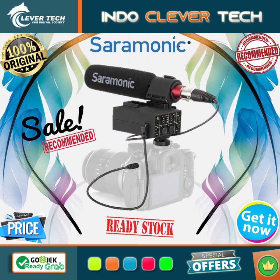 Saramonic MixMic Audio Adapter with Shotgun Microphone