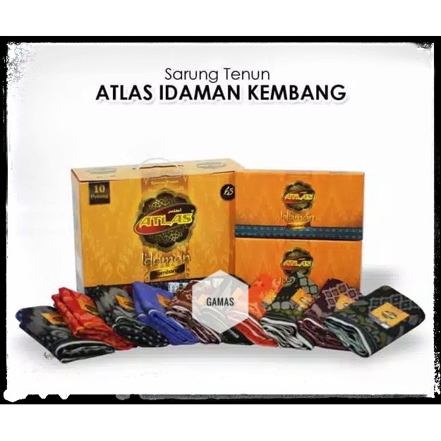 SARUNG ATLAS IDAMAN KEMBANG ORIGINAL ASLI (GROSIR &amp; ECERAN MURAH)