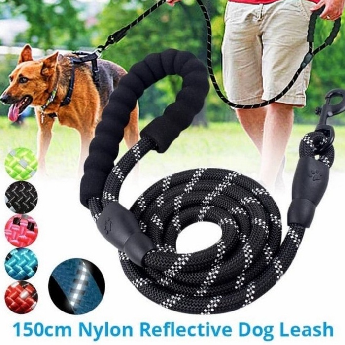 Tali Anjing Non Slip With Sponge Dog Leash Rope 1,5M Tali Tuntun Hewan