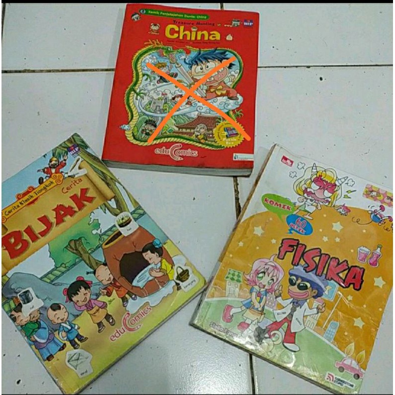 EDUCOMICS PENJELAJAHAN DUNIA CHINA/ KLASIK TIONGKOK CERITA BIJAK/ KOMIK 60 DETIK FISIKA