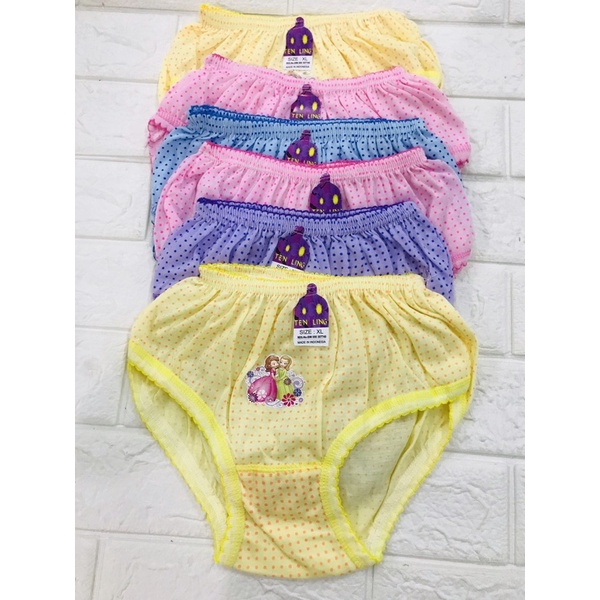 celana dalam anak isi 6pcs XL atau L murah bahan katun motif (CD ANAK TENLING)